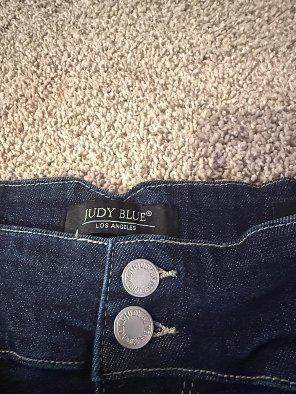 Judy Blue Dark Indigo Wide Leg Jeans - Picture 2 of 10